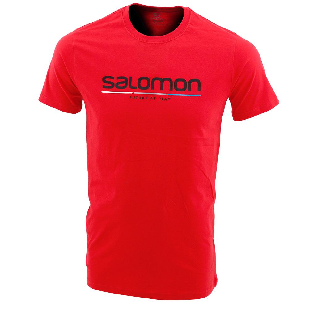 T-Shirts Salomon Homme Rouge - Salomon NEW RACE SS M - France (6509-HUCGR)